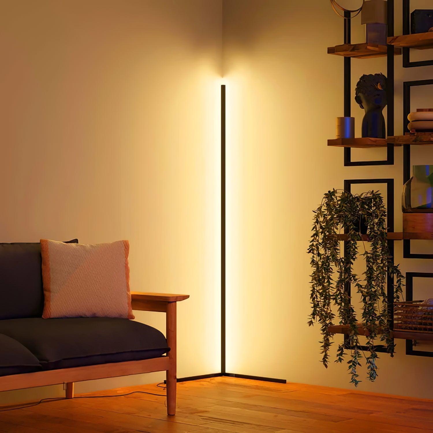 Lámpara de Pie LED Minimalista con Diseño Elegante y Control Remoto – Ideal para Interiores 2