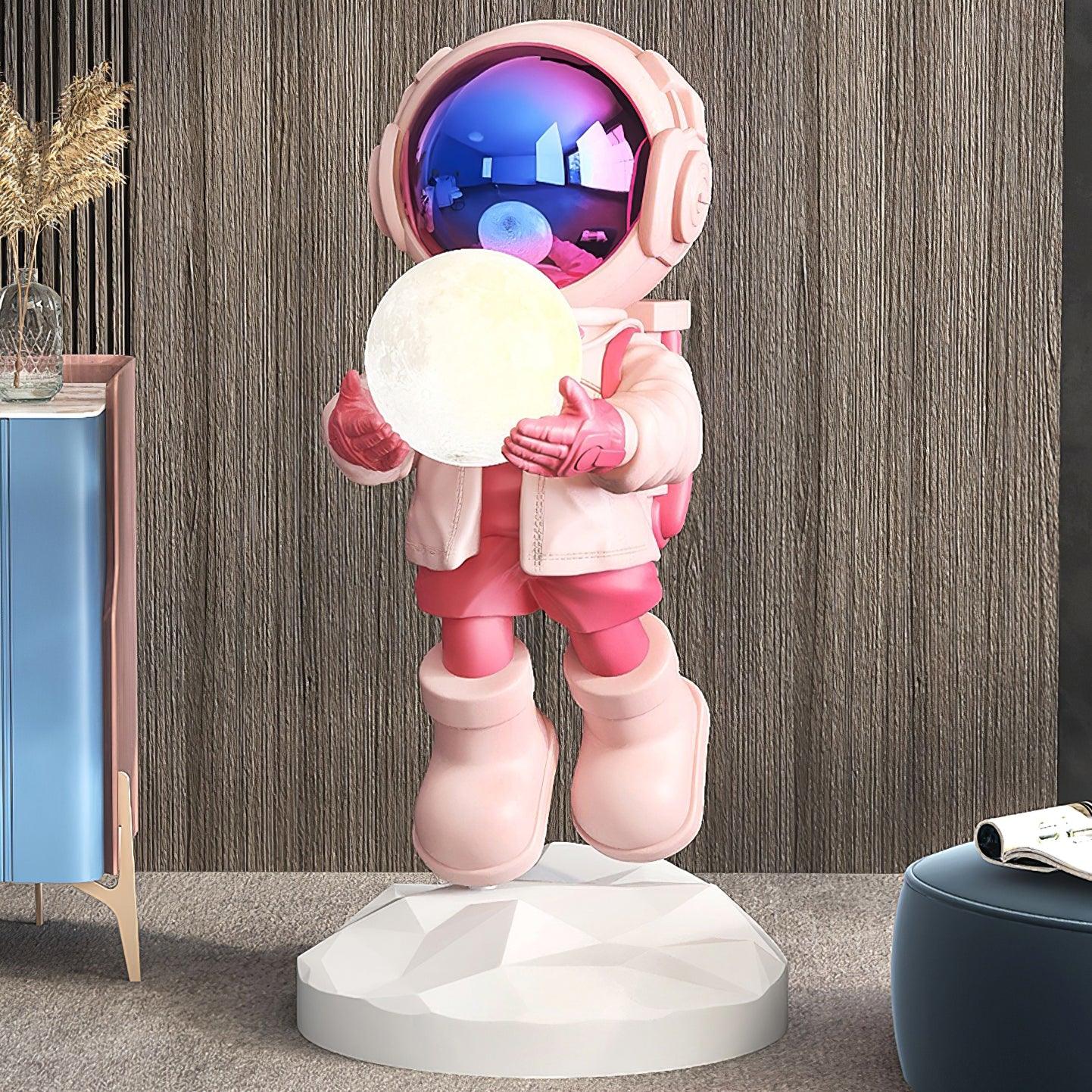 Lámpara de Pie LED Moderna Astronauta con Luz Cambiante para Salón y Decoración Intergaláctica - Resina 80 cm 10