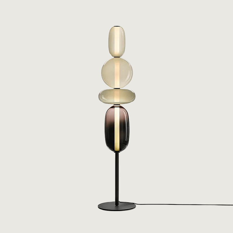 Lámpara de Pie LED Moderna de Cristal para Salón, Diseño Elegante, Altura Ajustable, Luz Cálida y Neutra, Ideal para Decoración Interior 11