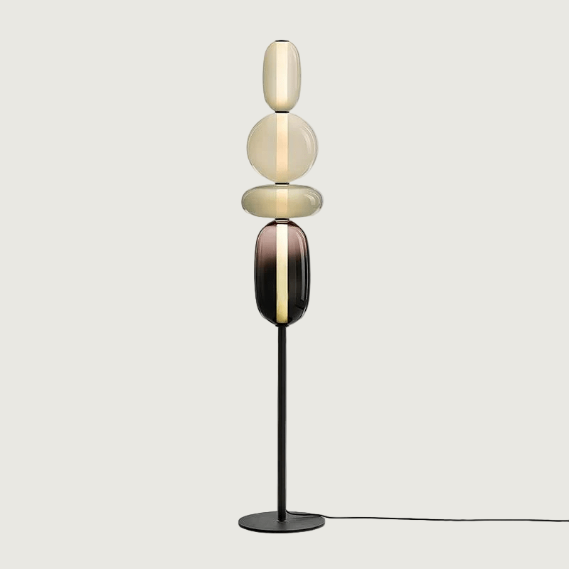 Lámpara de Pie LED Moderna de Cristal para Salón, Diseño Elegante, Altura Ajustable, Luz Cálida y Neutra, Ideal para Decoración Interior 9