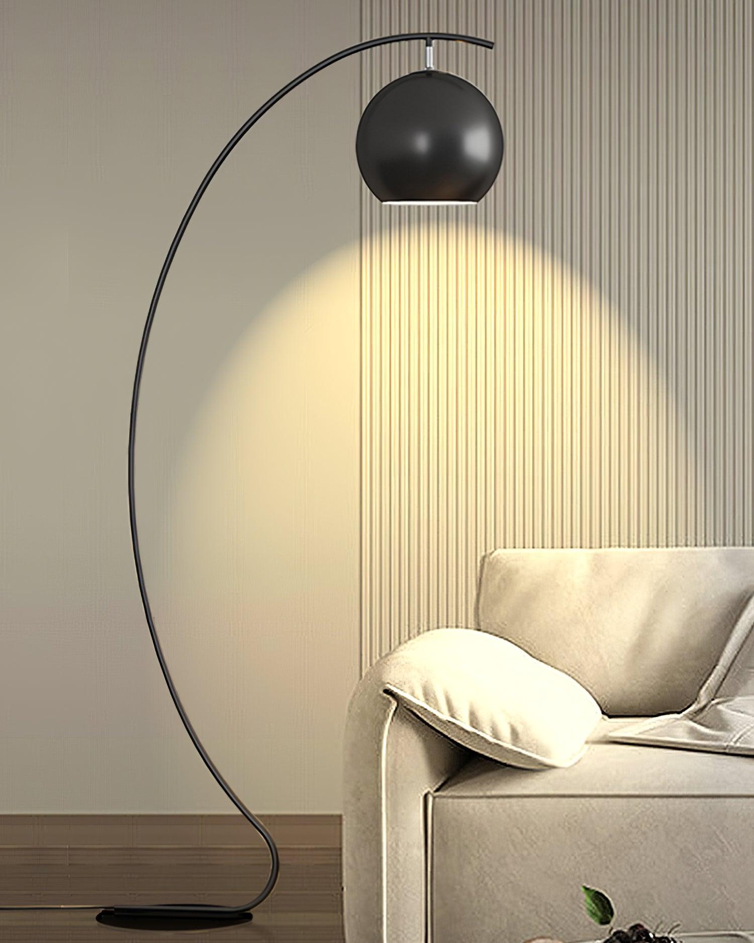 Lámpara de Pie Minimalista Louis Fishing en Negro y Amarillo – Diseño Artístico y Elegante 2