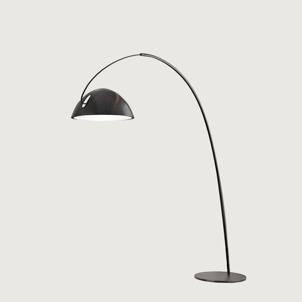 Lámpara de Pie Moderna Escandinava con Brazo Extensible para Salón y Dormitorios - Metal Negro, Ideal para Iluminación Interior 1