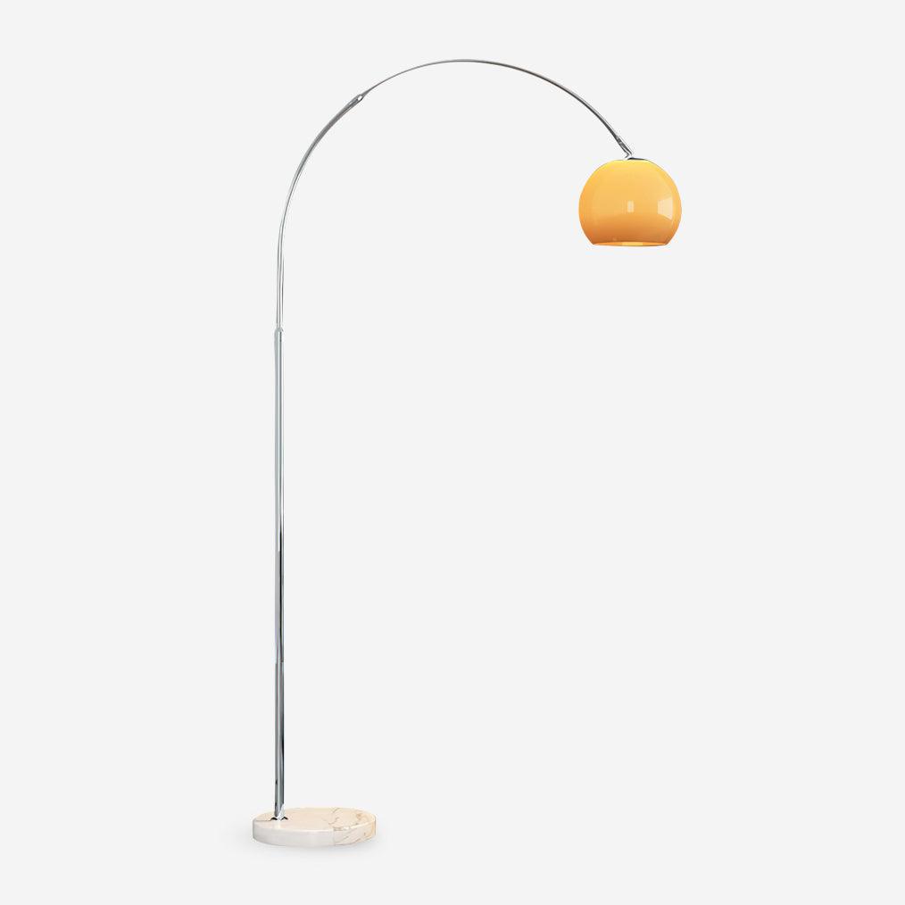 Lámpara de Pie Moderna Minimalista con Diseño Curvado y Pantalla de Cristal – Ideal para Salón y Ambientes Acogedores 1