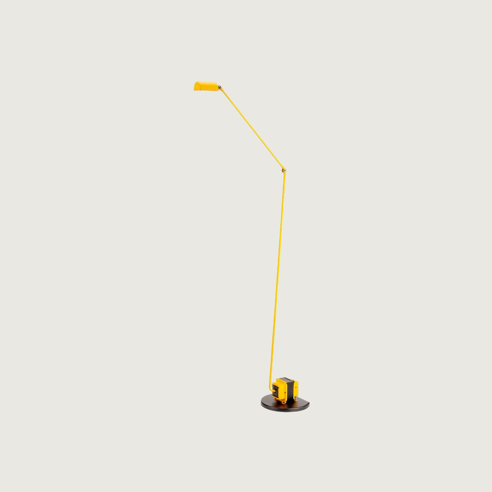 Lámpara de Pie Moderna Negra con Difusor Rotatorio y Brazo Ajustable para Salón - Iluminación LED Eficiente 12