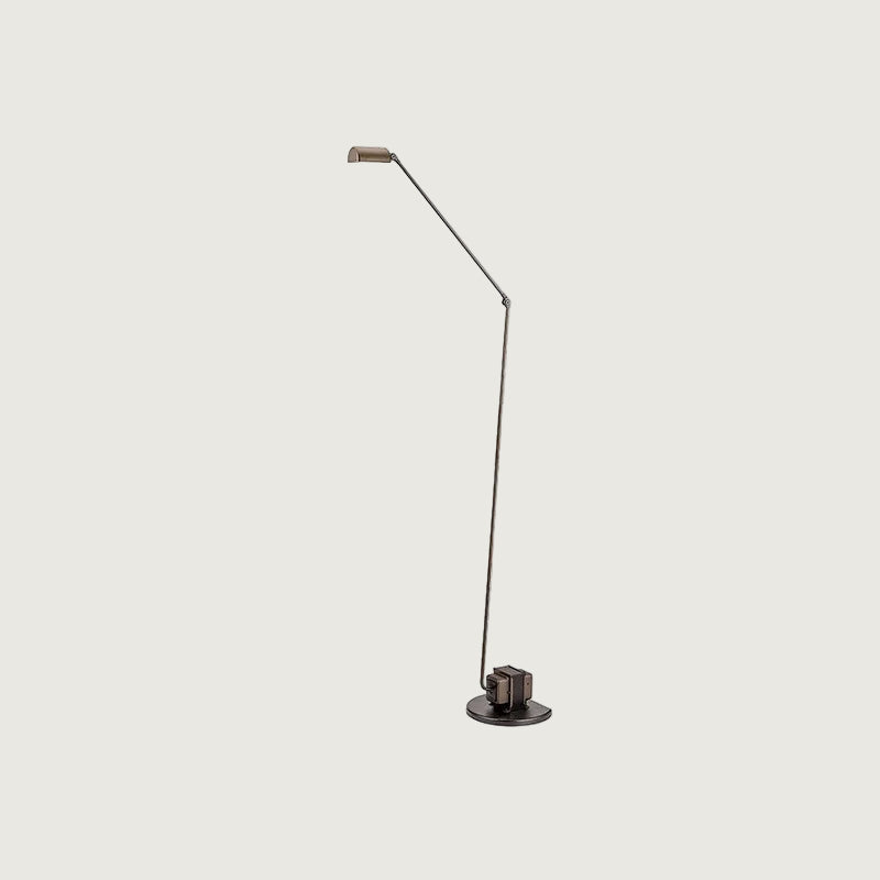 Lámpara de Pie Moderna Negra con Difusor Rotatorio y Brazo Ajustable para Salón - Iluminación LED Eficiente 9