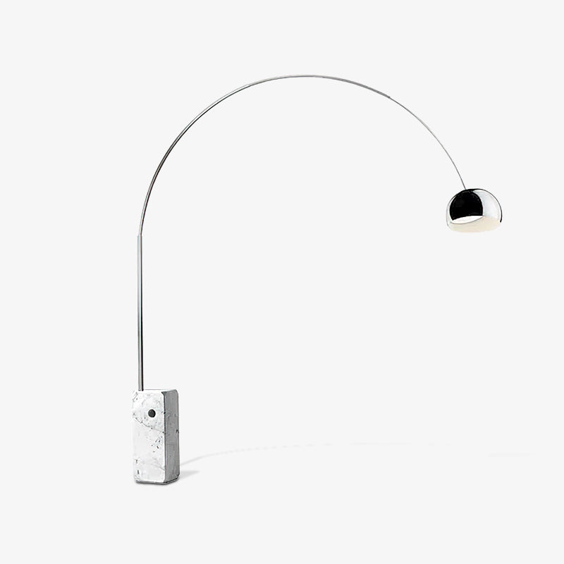 Lámpara de Pie Moderna con Base de Mármol y Acero Inoxidable, Ideal para Salón, Color Negro y Dorado, Varios Tamaños 10