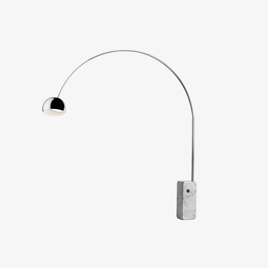 Lámpara de Pie Moderna con Base de Mármol y Acero Inoxidable, Ideal para Salón, Color Negro y Dorado, Varios Tamaños 9