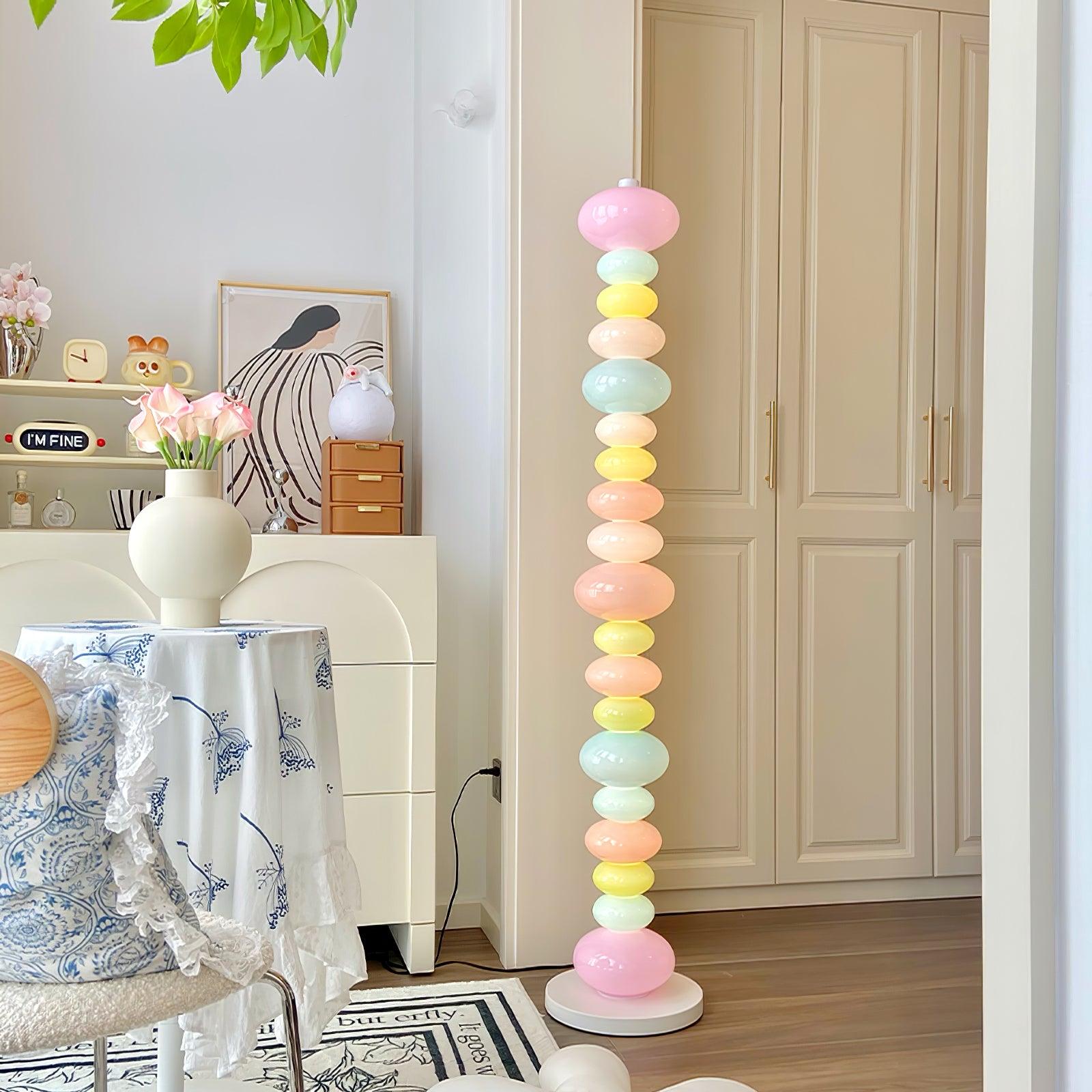 Lámpara de Pie Moderna con Base de Mármol y Pantalla de Vidrio - Diseño Elegante para Salón, 155 cm de Altura 3