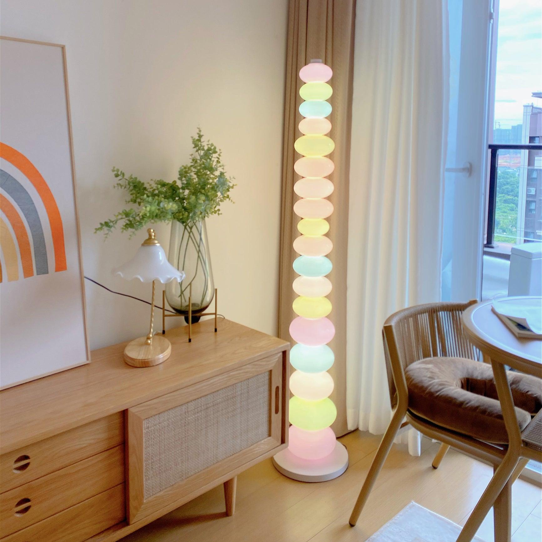 Lámpara de Pie Moderna con Base de Mármol y Pantalla de Vidrio - Diseño Elegante para Salón, 155 cm de Altura 5