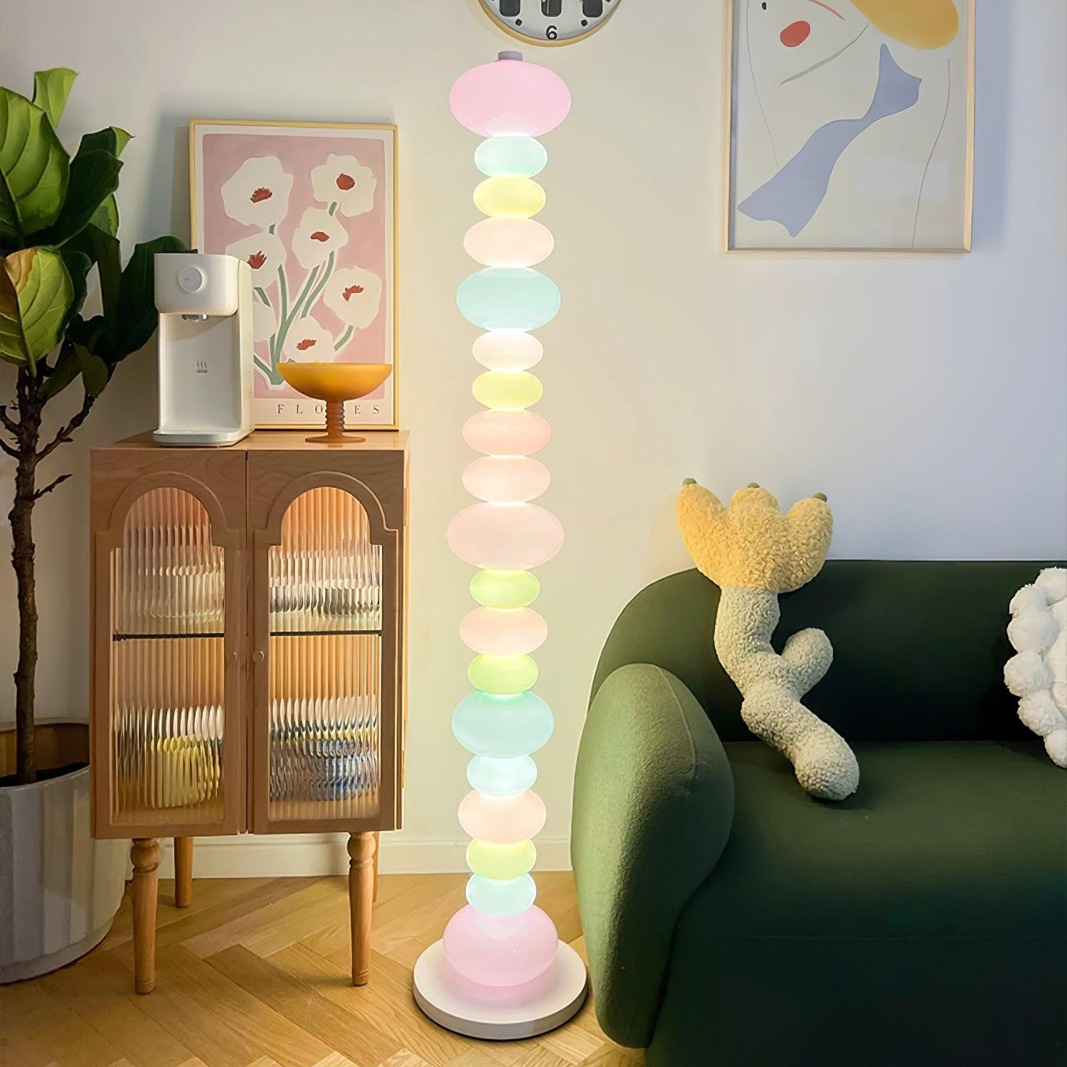 Lámpara de Pie Moderna con Base de Mármol y Pantalla de Vidrio - Diseño Elegante para Salón, 155 cm de Altura 6
