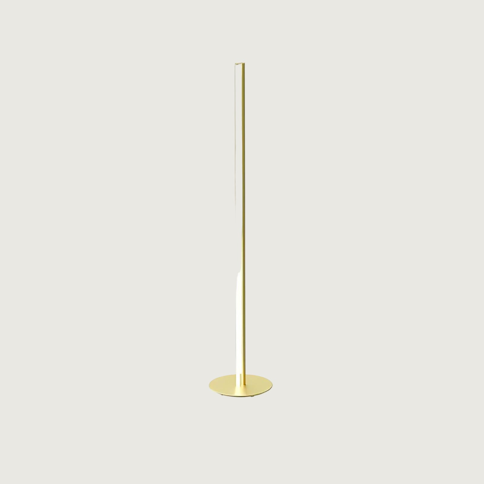 Lámpara de Pie Moderna con Luz LED Integrada y Diseño Geométrico - Acabados en Oro y Negro 0