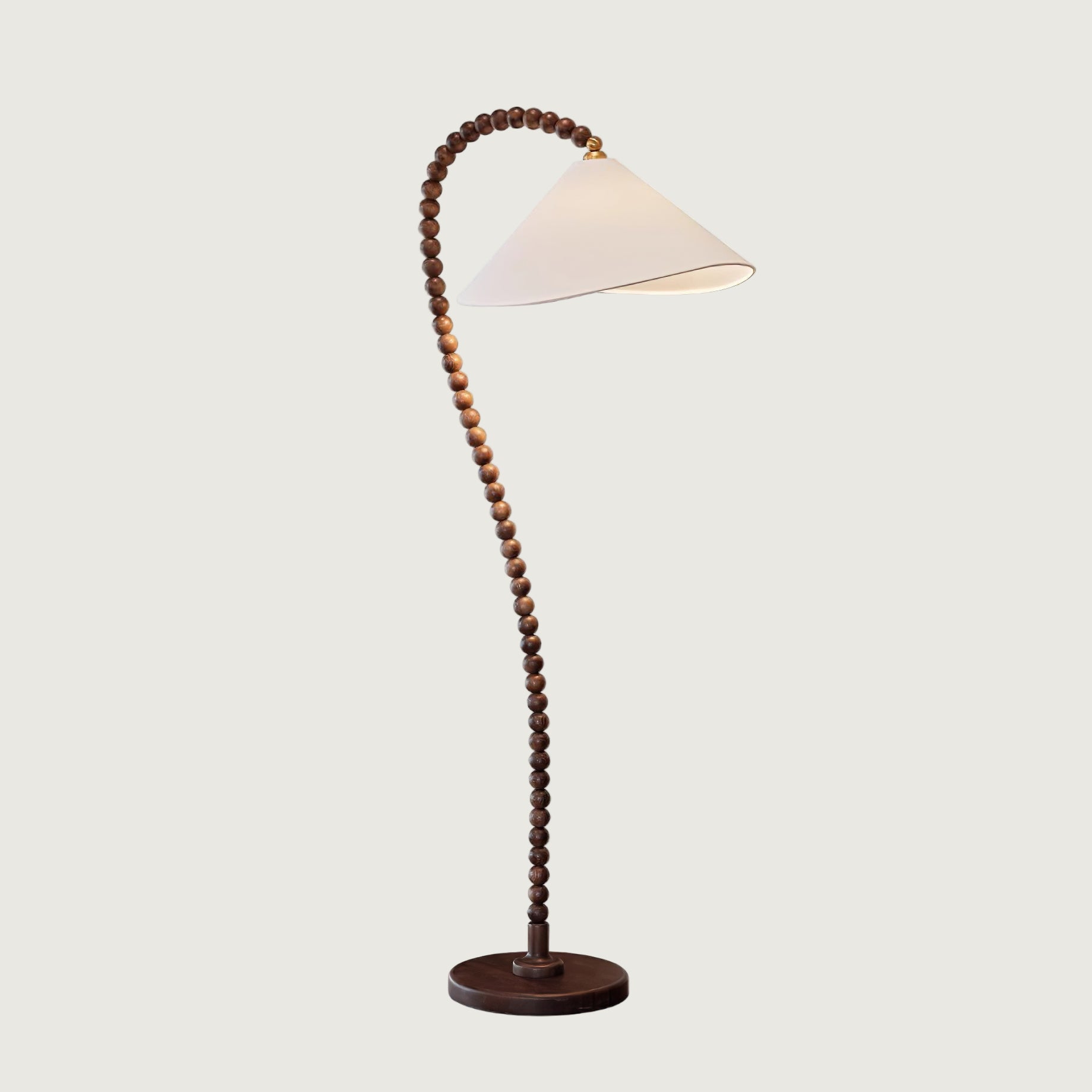 Lámpara de Pie Moderna de Madera con Pantalla Blanca – Ideal para Salón y Decoración Contemporánea, 170 cm altura 0