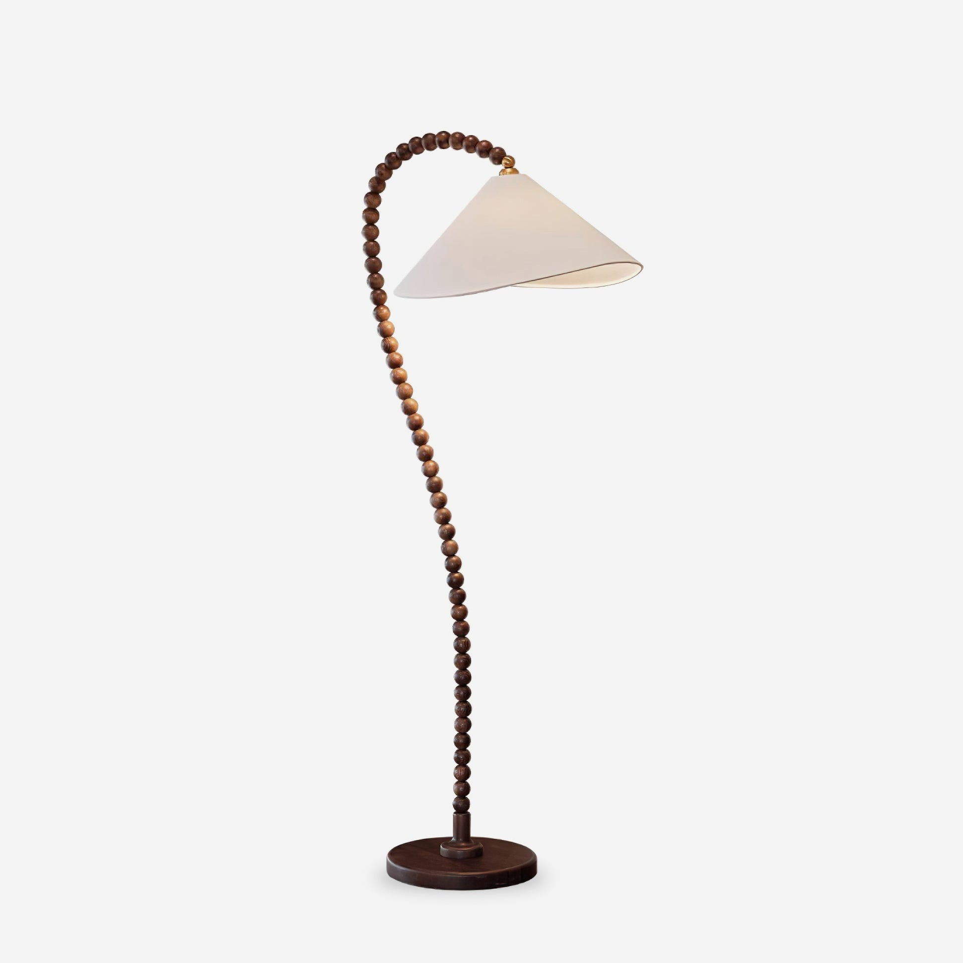 Lámpara de Pie Moderna de Madera con Pantalla Blanca – Ideal para Salón y Decoración Contemporánea, 170 cm altura 1