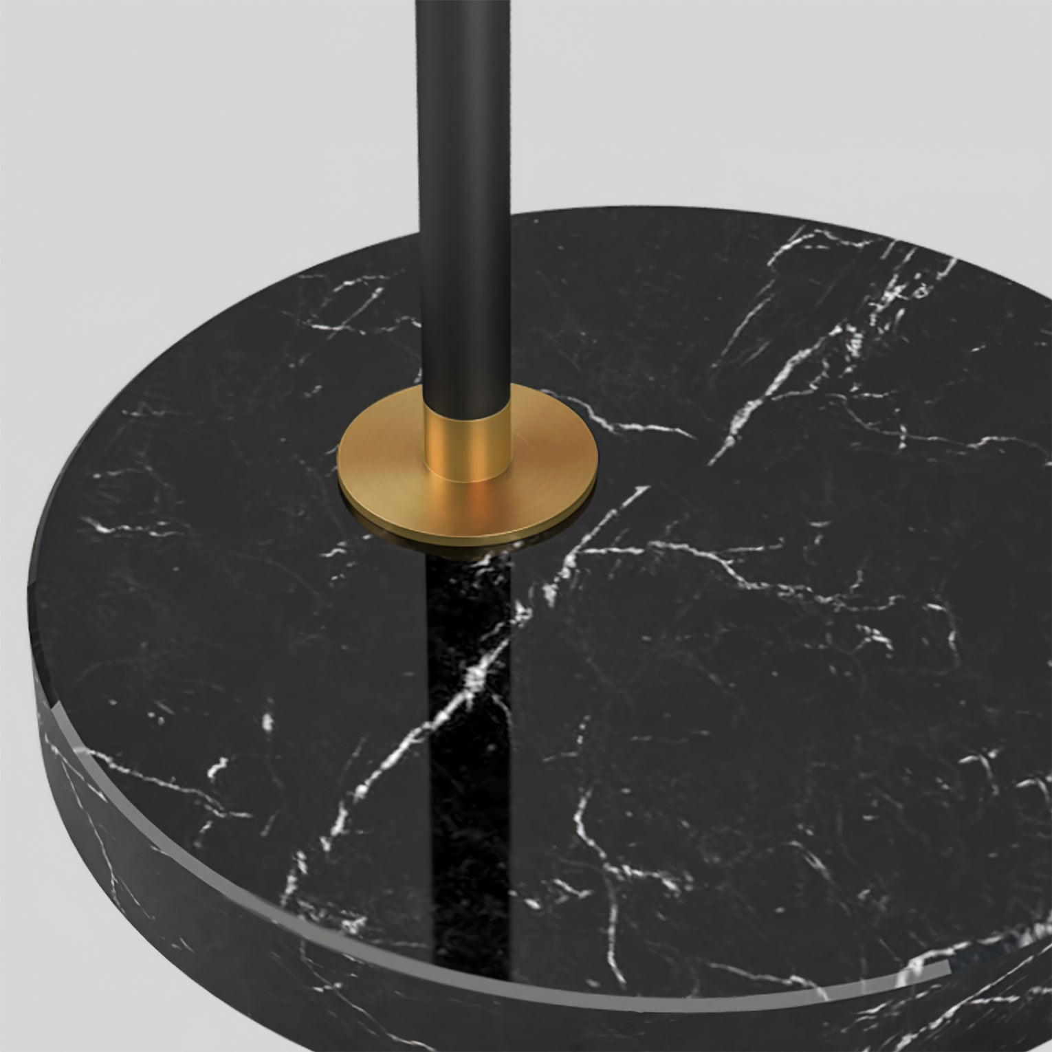 Lámpara de Pie Moderna de Madera y Metal con Bandeja - Lámpara de Pie Negra para Salón y Espacios Interiores 4
