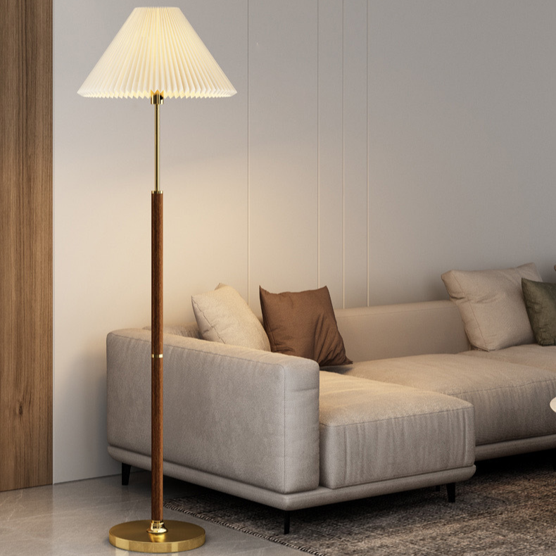 Lámpara de Pie Moderna de Papel de Arroz con Luz Suave para Salón y Dormitorio - 168 cm, Blanco y Marrón, Eficiencia Energética LED 3