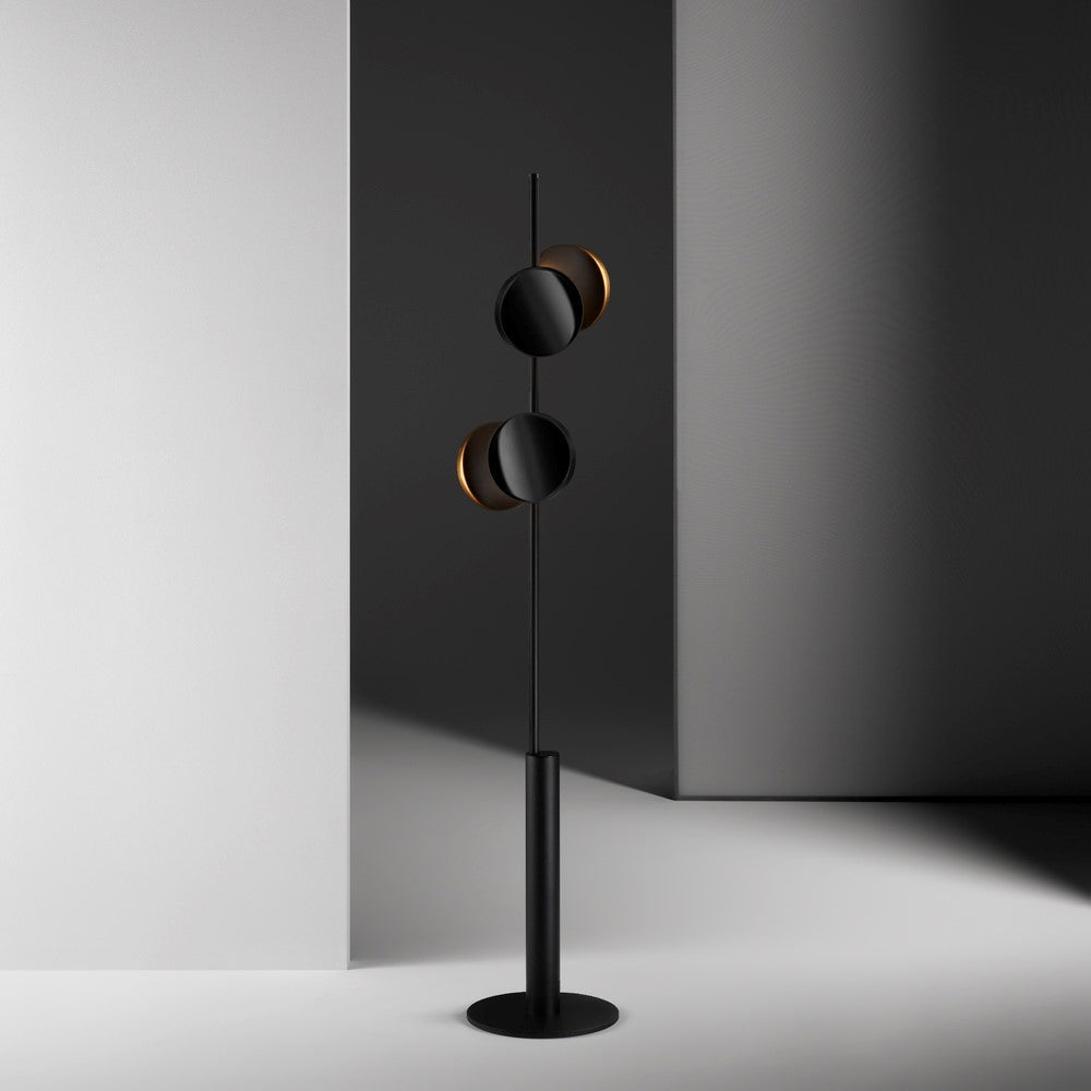 Lámpara de Pie Modular Negra con Dimming Inalámbrico y Diseño Personalizable para Salón 0