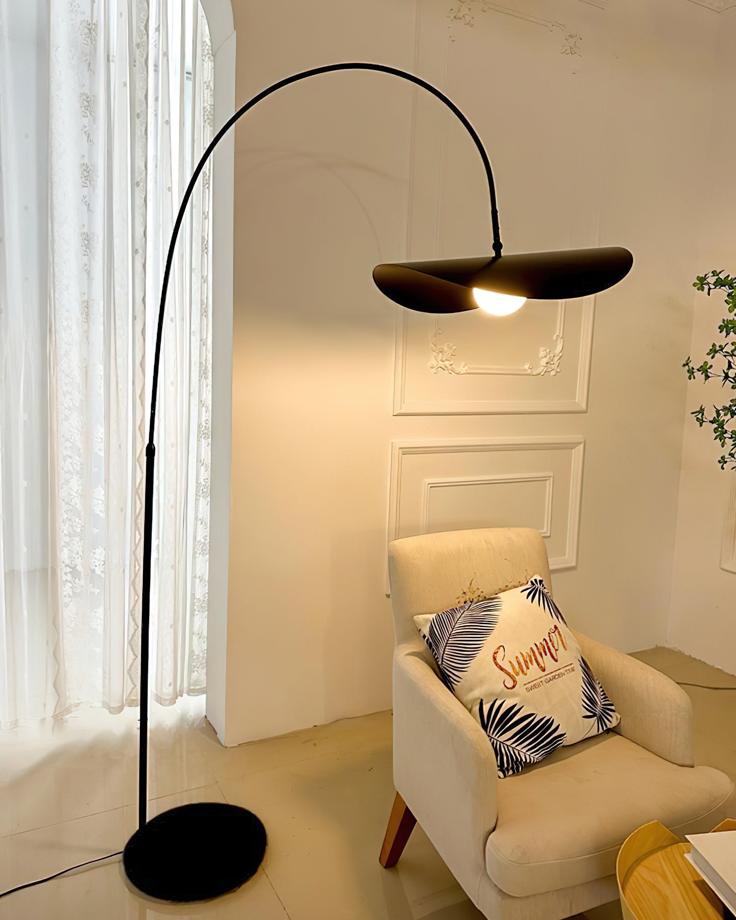 Lámpara de Pie Negra Moderna de Metal 165 cm para Salón y Espacios Contemporáneos - Diseño Minimalista y Funcional 5