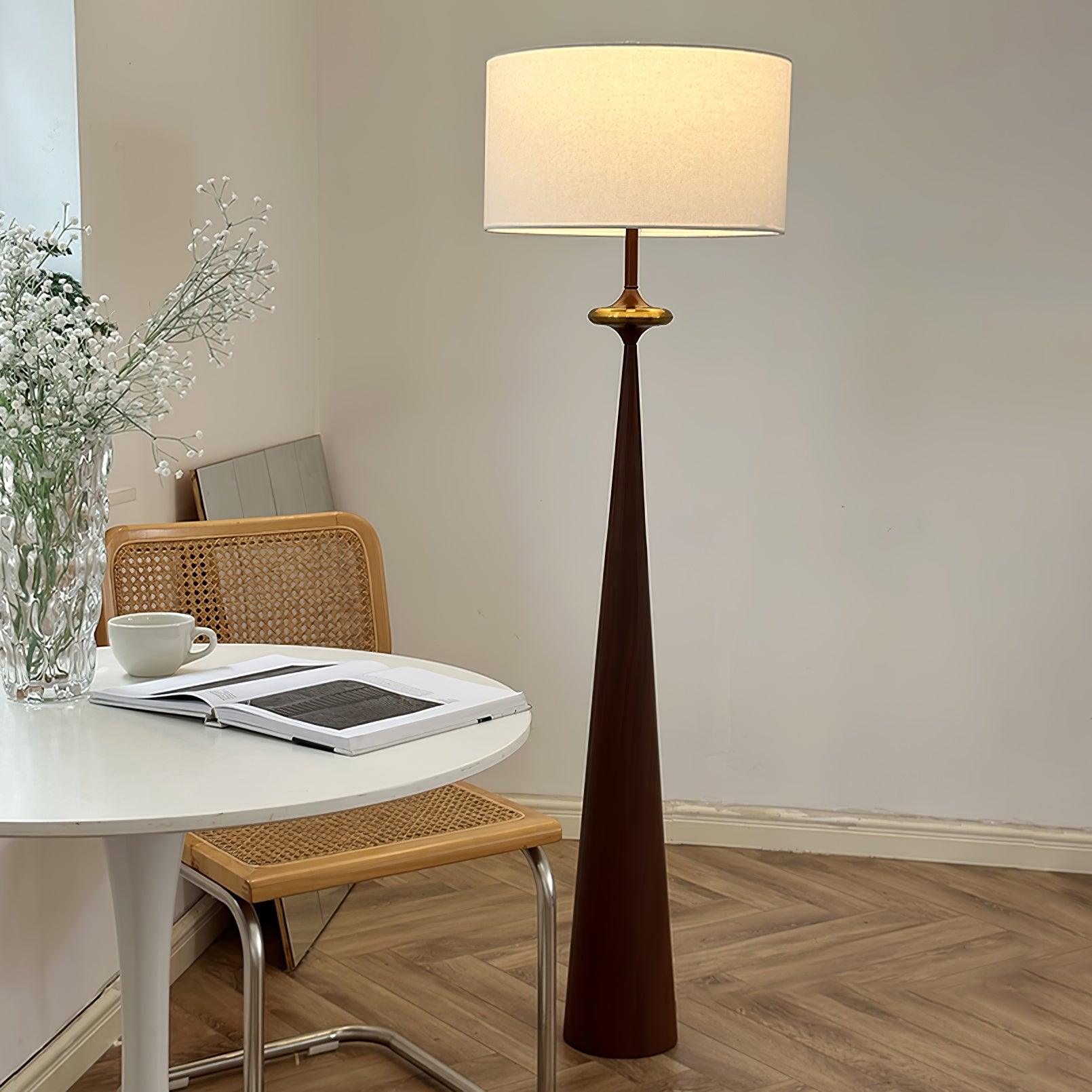 Lámpara de Pie Putney con Pantalla de Tela y Acabado Vintage – Diseño Moderno y Elegante 3