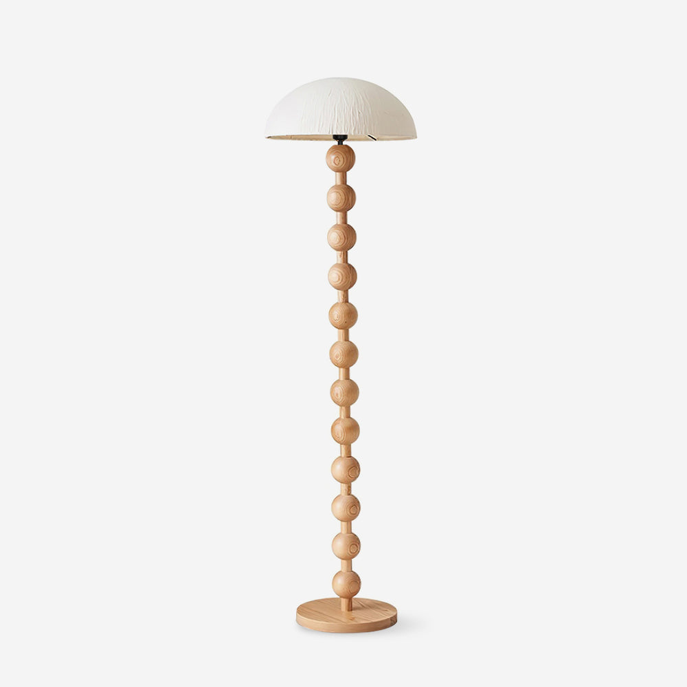 Lámpara de Pie con Diseño Escultural de Madera y Pantalla de Papel de Arroz – Ideal para Decoración Interior 1