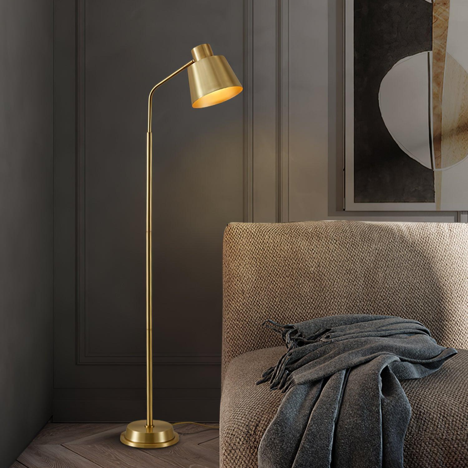 Lámpara de Pie de Bronce con Diseño Moderno y Elegante – Iluminación LED para Interiores 5