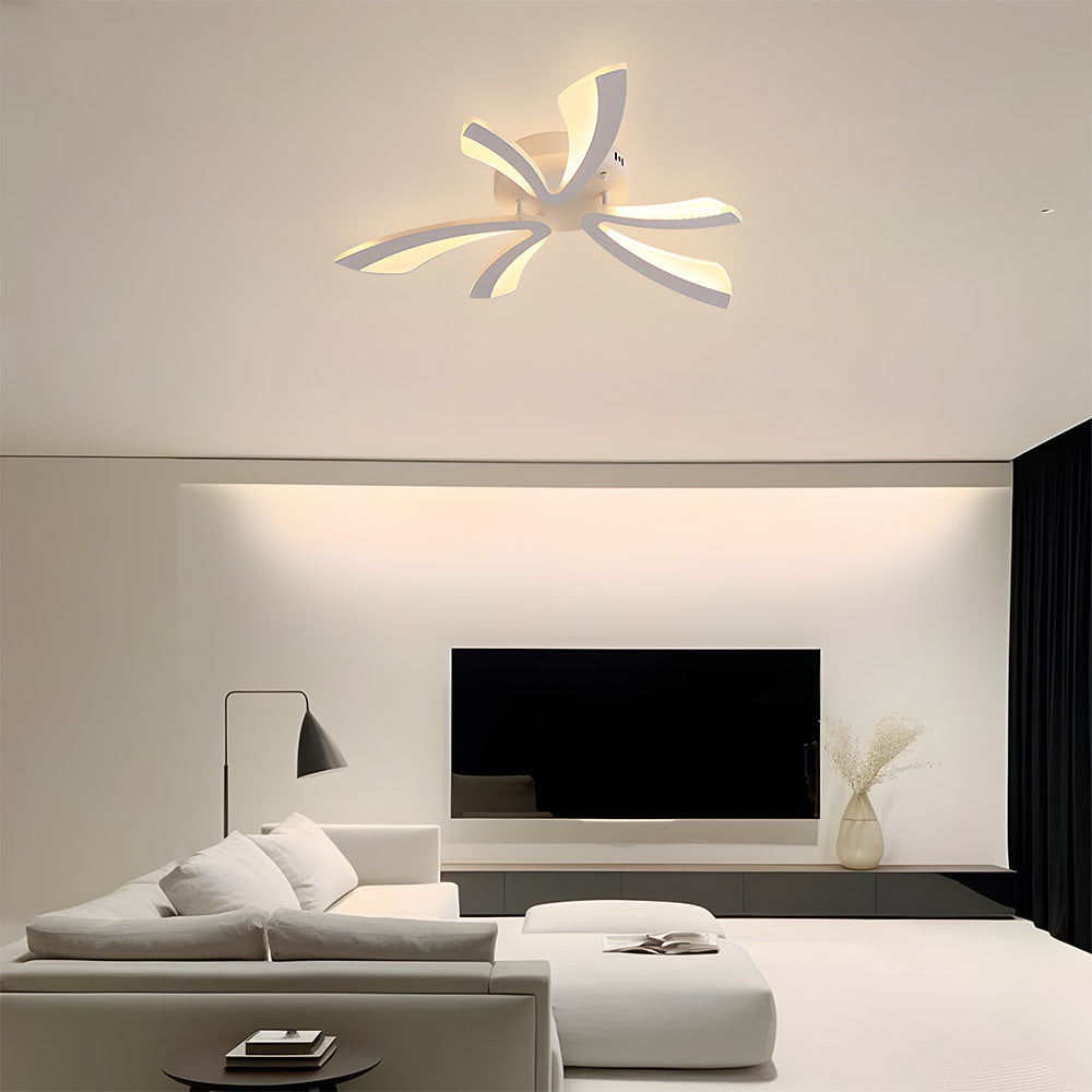 Lámpara de Techo Acrílica en Diseño de Pétalos para Sala de Estar – Iluminación Moderna y Elegante 13