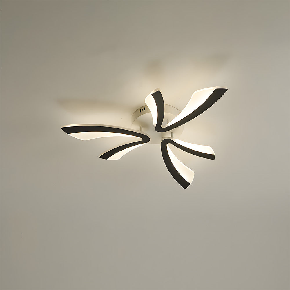 Fayen - Lámpara de Techo Acrílica en Diseño de Pétalos para Sala de Estar - Iluminación Moderna y Elegante