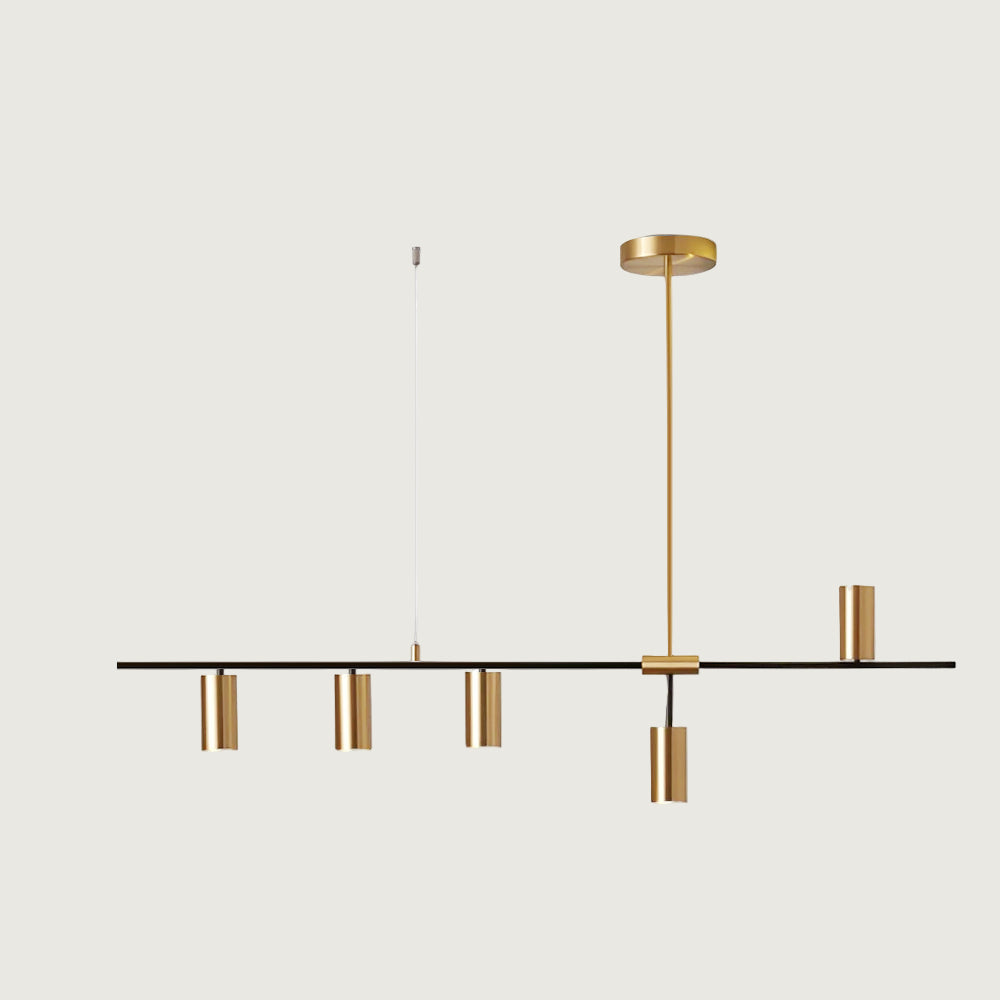 Lámpara de Techo Afferre de 4 y 5 Luces en Acabado de Cobre y Negro 1