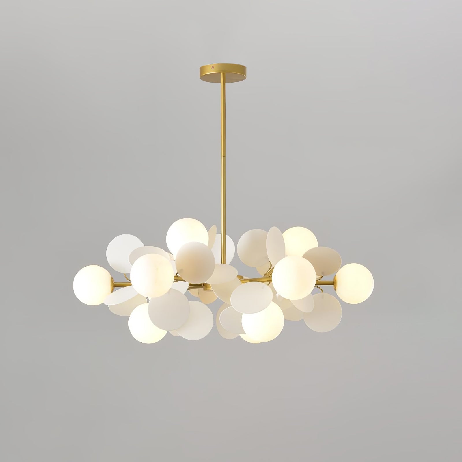 Lámpara de Techo Estilo Árbol Off White con 8-15 Luces, Diseño Geométrico y Botánico, Ideal para Iluminación Moderna y Ambiental 10