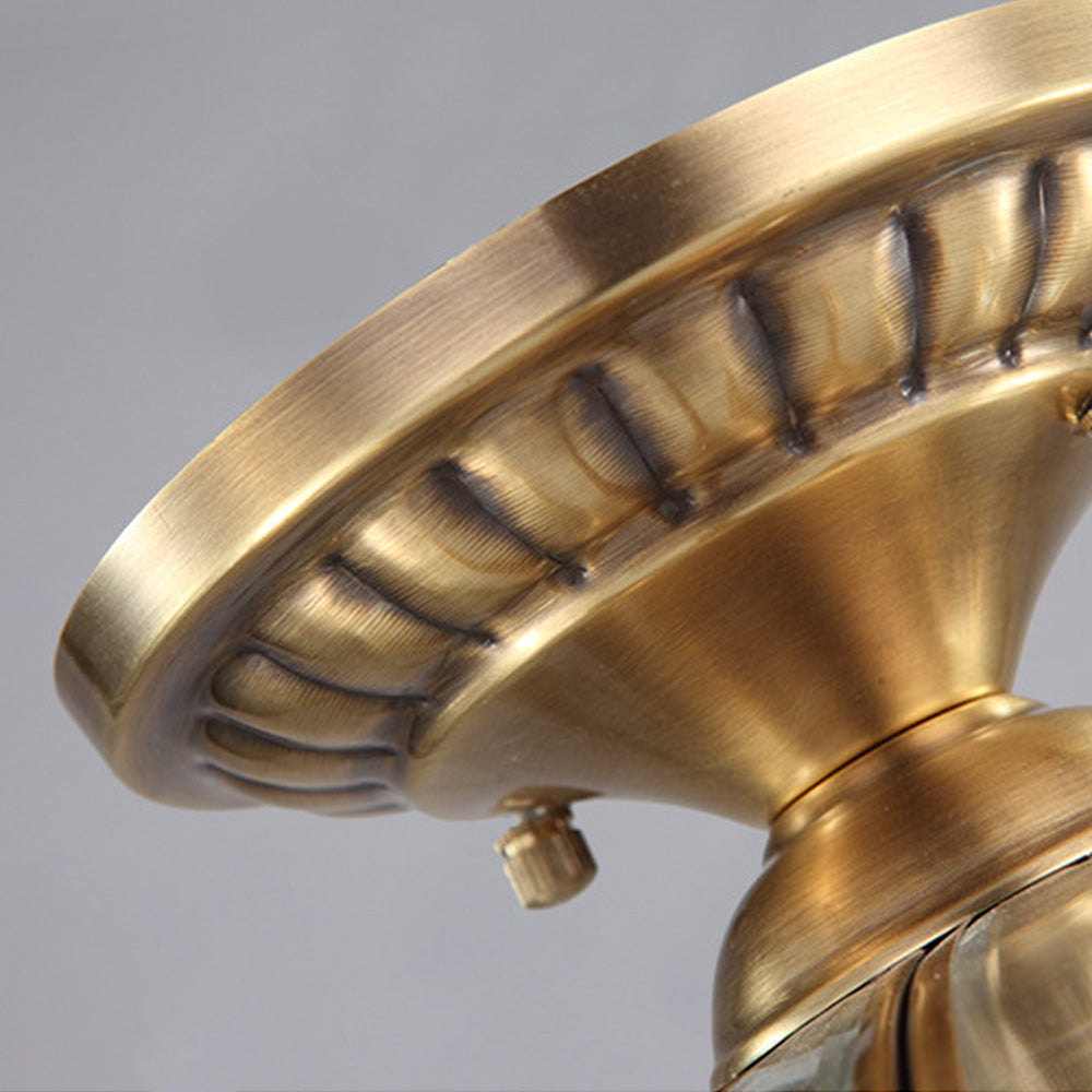 Lámpara de Techo Geométrica de Cobre Vintage para Pasillo – Diseño Único y Acabado Cálido 6