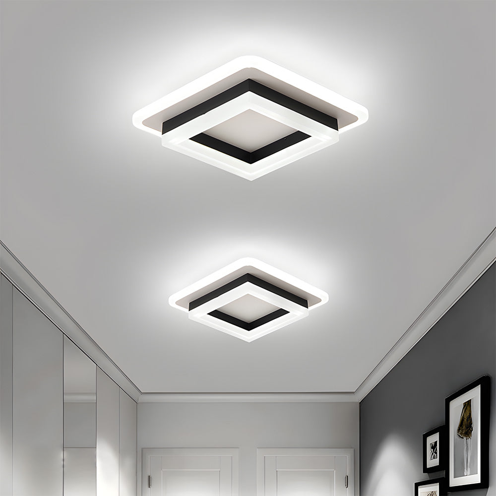 Lámpara de Techo LED Art Deco, Eficiencia Energética 24W, Luz Cálida 1920 Lúmenes, Ideal para Pasillos y Espacios Compactos 0