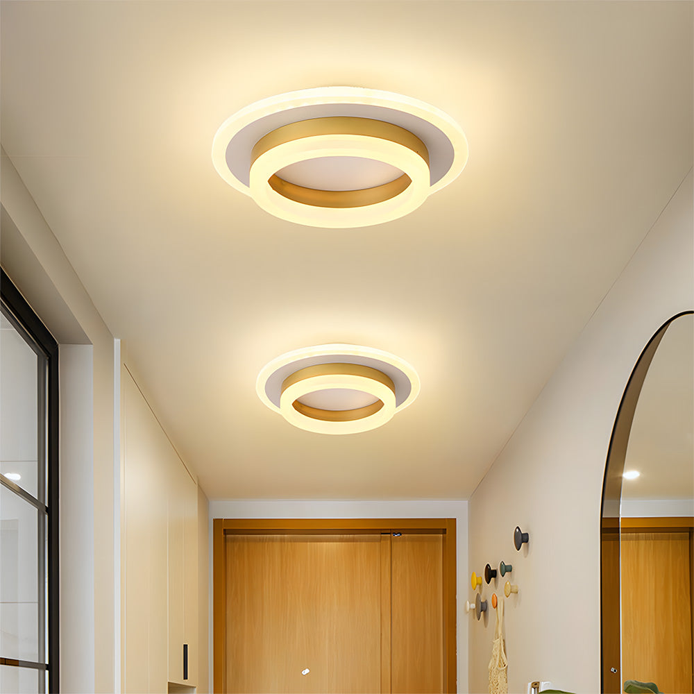 Lámpara de Techo LED Art Deco, Eficiencia Energética 24W, Luz Cálida 1920 Lúmenes, Ideal para Pasillos y Espacios Compactos 11