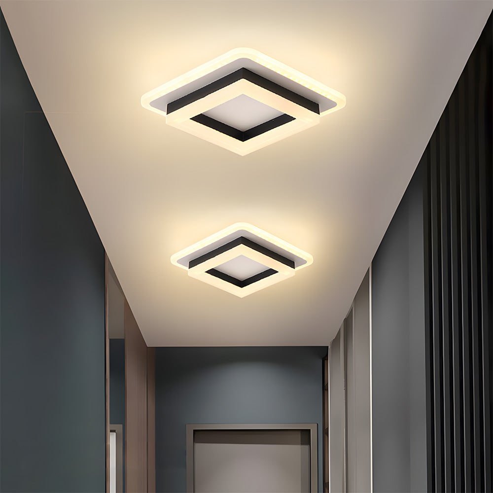 Lámpara de Techo LED Art Deco, Eficiencia Energética 24W, Luz Cálida 1920 Lúmenes, Ideal para Pasillos y Espacios Compactos 2