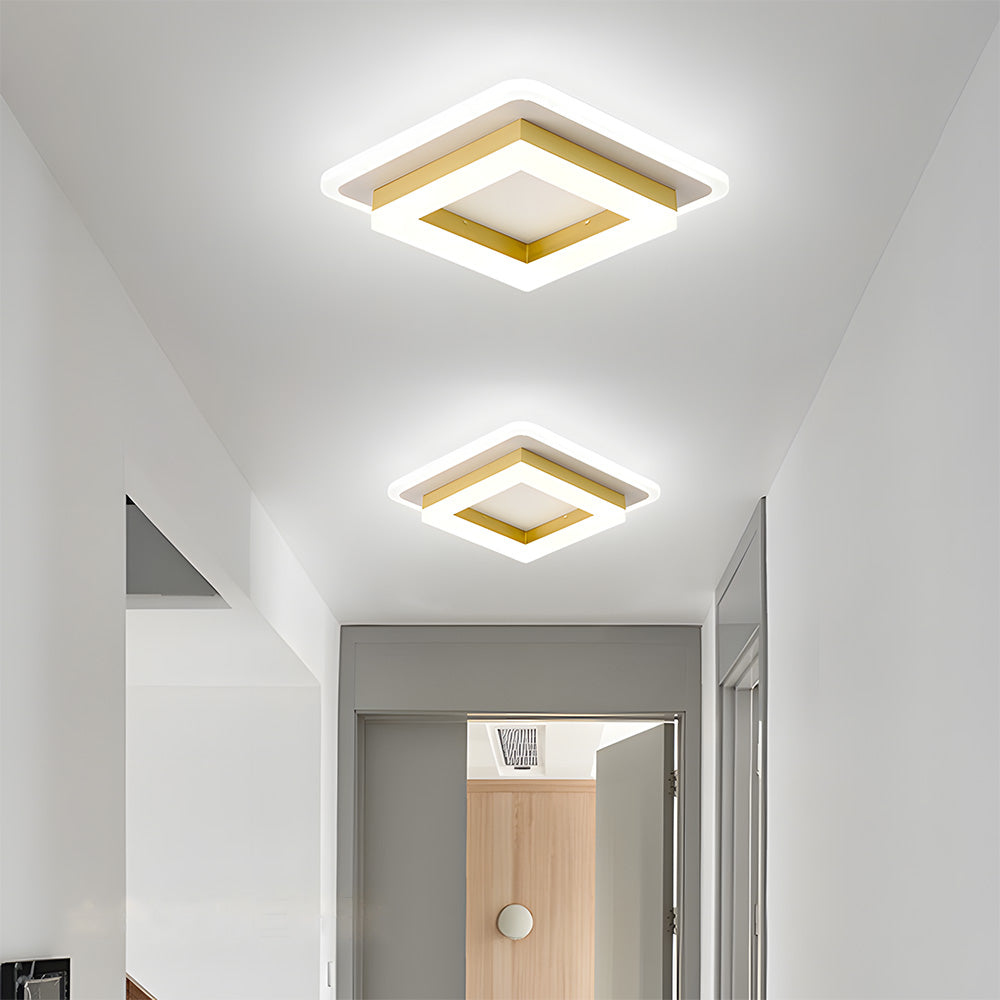 Lámpara de Techo LED Art Deco, Eficiencia Energética 24W, Luz Cálida 1920 Lúmenes, Ideal para Pasillos y Espacios Compactos 8
