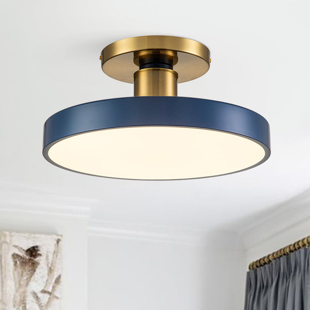 Lámpara de Techo LED Azul Minimalista para Dormitorio – Eficiencia Energética y Diseño Moderno 1