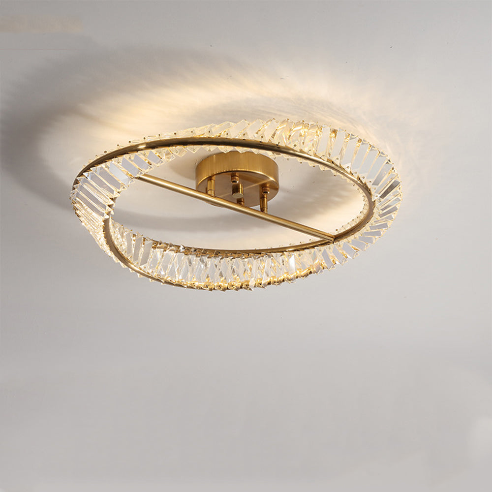 Lámpara de Techo LED Cristal Redonda Moderna para Sala de Estar – 40cm y 50cm 3