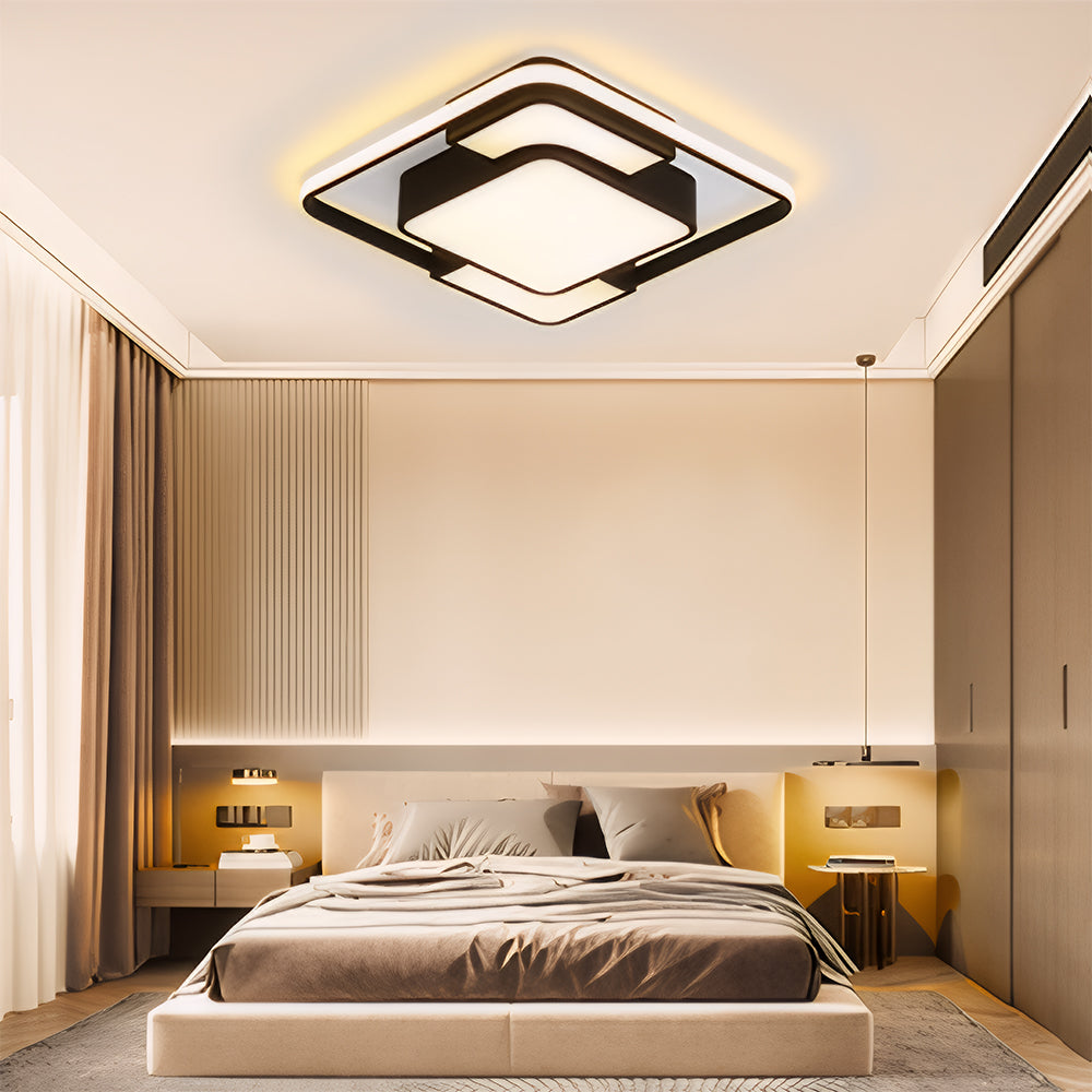 Lámpara de Techo LED Cuadrada Empotrada, Eficiencia Energética para Sala de Estar y Dormitorio, 36W-120W 3