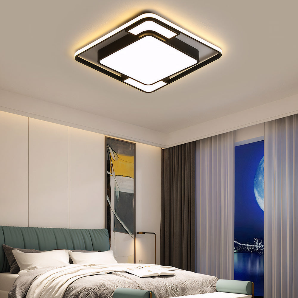 Lámpara de Techo LED Cuadrada Empotrada, Eficiencia Energética para Sala de Estar y Dormitorio, 36W-120W 5