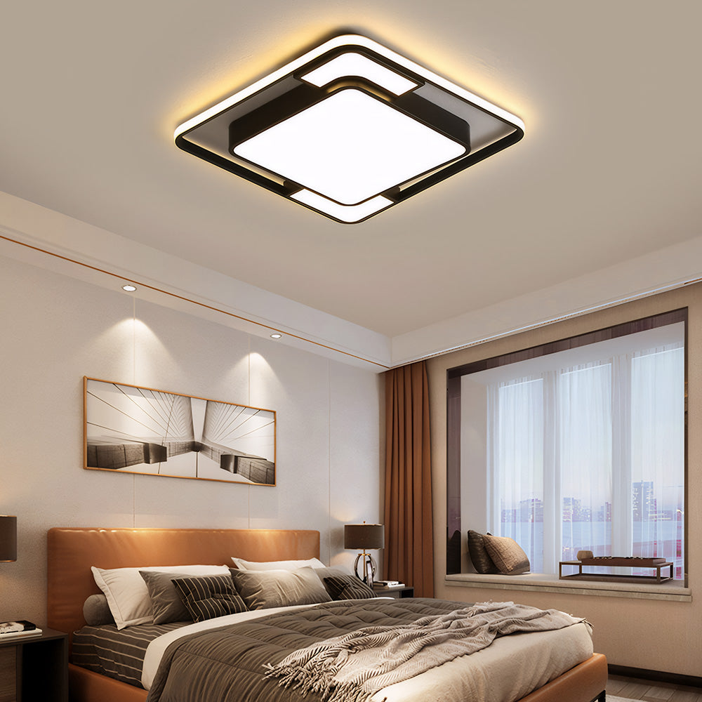Lámpara de Techo LED Cuadrada Empotrada, Eficiencia Energética para Sala de Estar y Dormitorio, 36W-120W 6