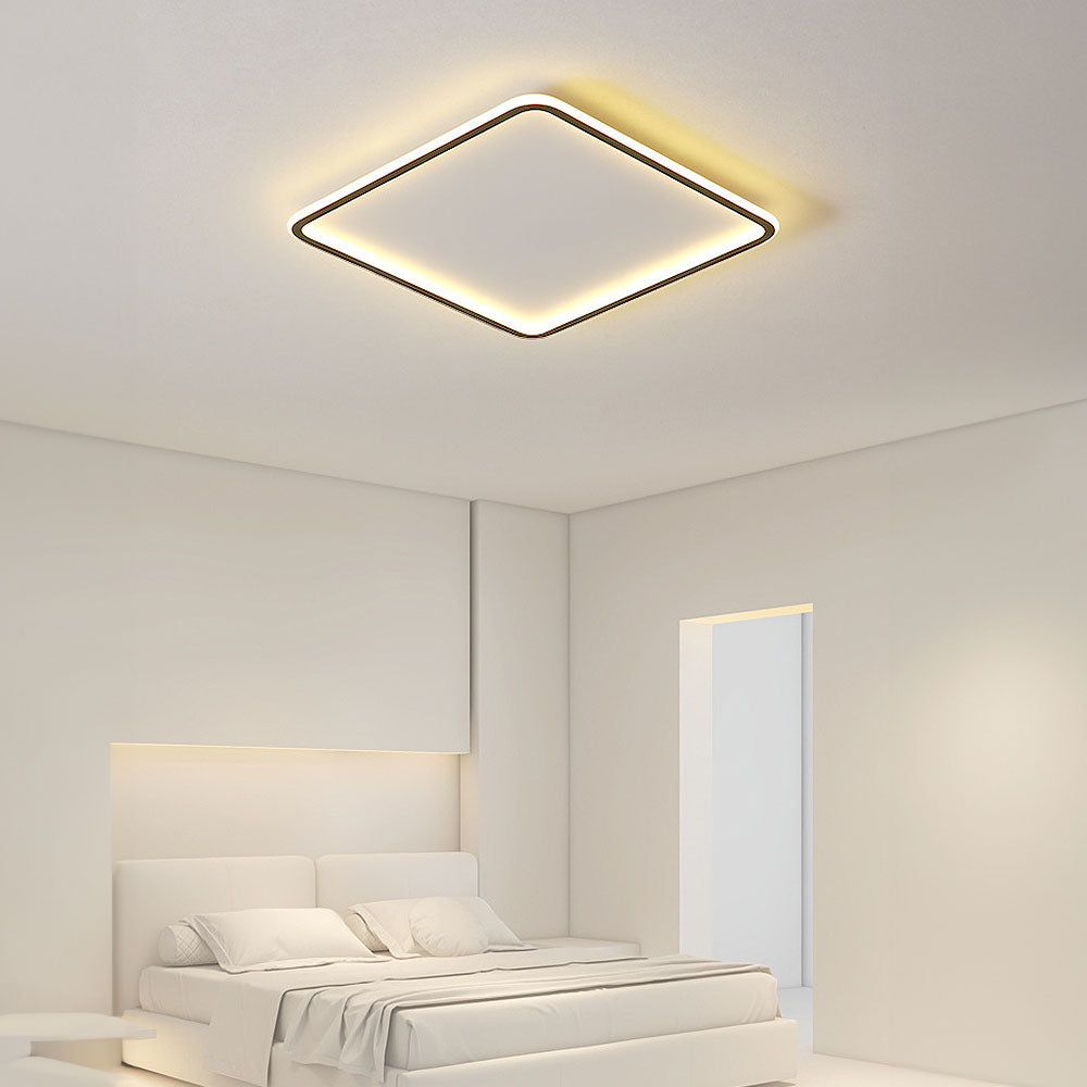 Lámpara de Techo LED Cuadrada Geométrica para Dormitorio - Diseño Moderno y Eficiente 5