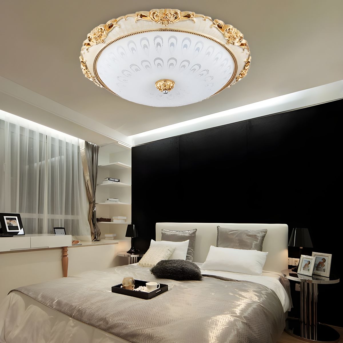 Lámpara de Techo LED Empotrada Moderna de Vidrio – Iluminación Brillante y Eficiente para Hogar 2