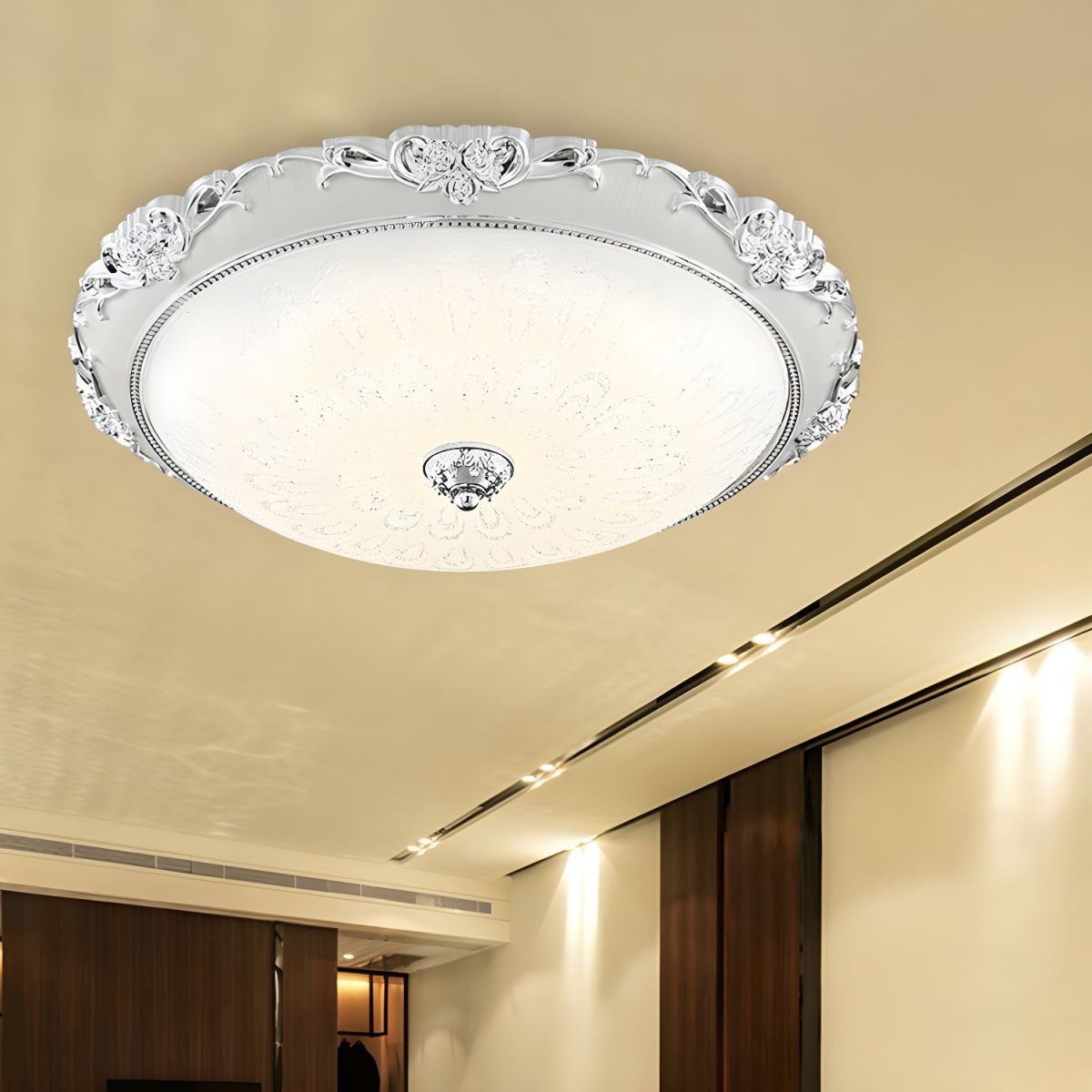 Lámpara de Techo LED Empotrada Moderna de Vidrio – Iluminación Brillante y Eficiente para Hogar 4
