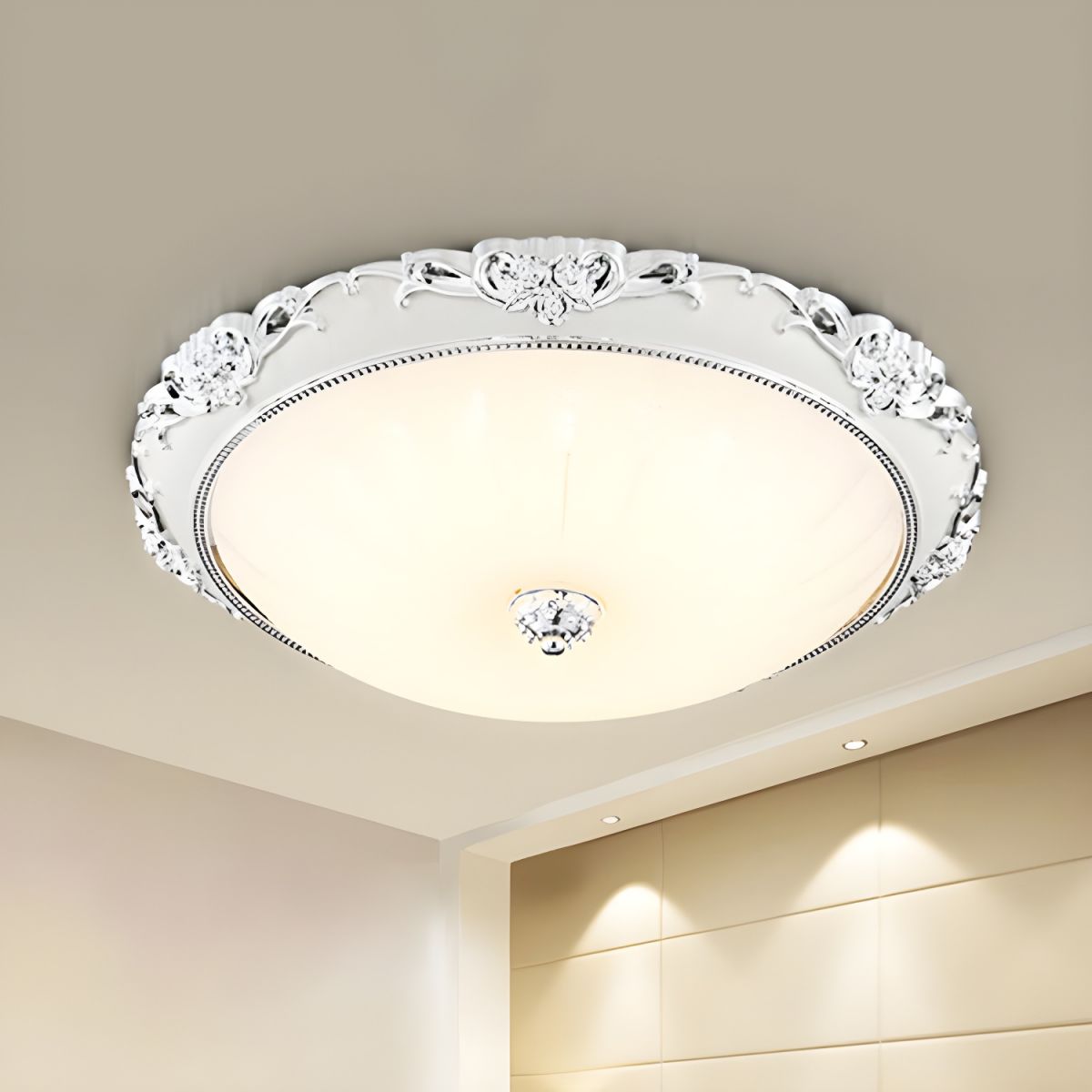 Lámpara de Techo LED Empotrada Moderna de Vidrio – Iluminación Brillante y Eficiente para Hogar 6