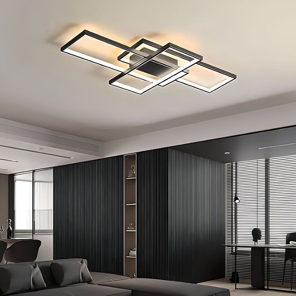 Lámpara de Techo LED Geométrica Moderna de Aluminio para Salón 3