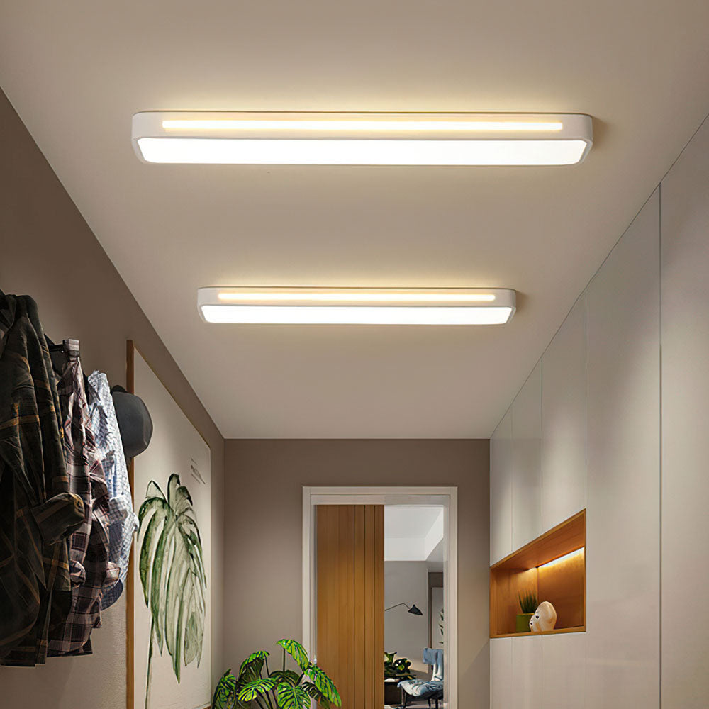 Lámpara de Techo LED Larga Minimalista Moderna de Hierro y Acrílico – Iluminación Eficiente para Hogar y Oficina 10