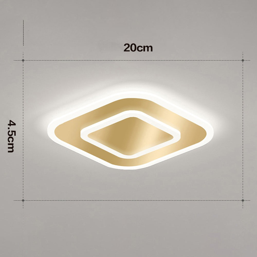 Orvyn - Lámpara de Techo LED Minimalista en Metal para Dormitorio - Iluminación Moderna y Eficiente