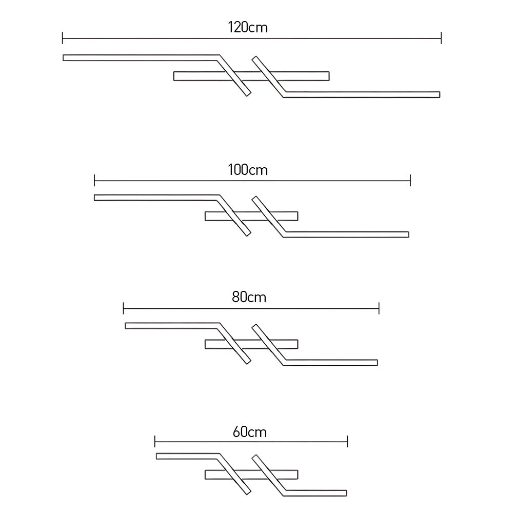 Lámpara de Techo LED Minimalista Moderna de Tira Larga para Interiores 8