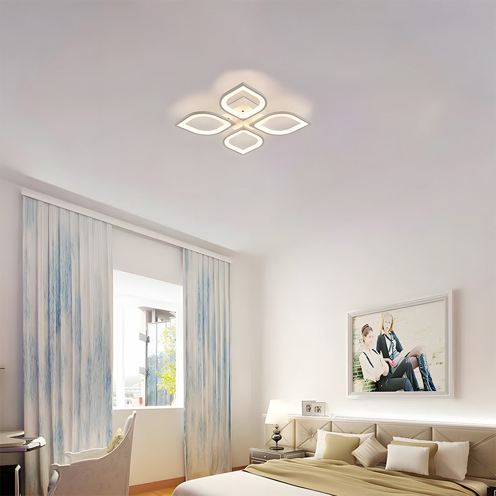 Milune - Lámpara de Techo LED Minimalista de Acrílico Blanco para Sala de Estar - Iluminación Moderna y Eficiente