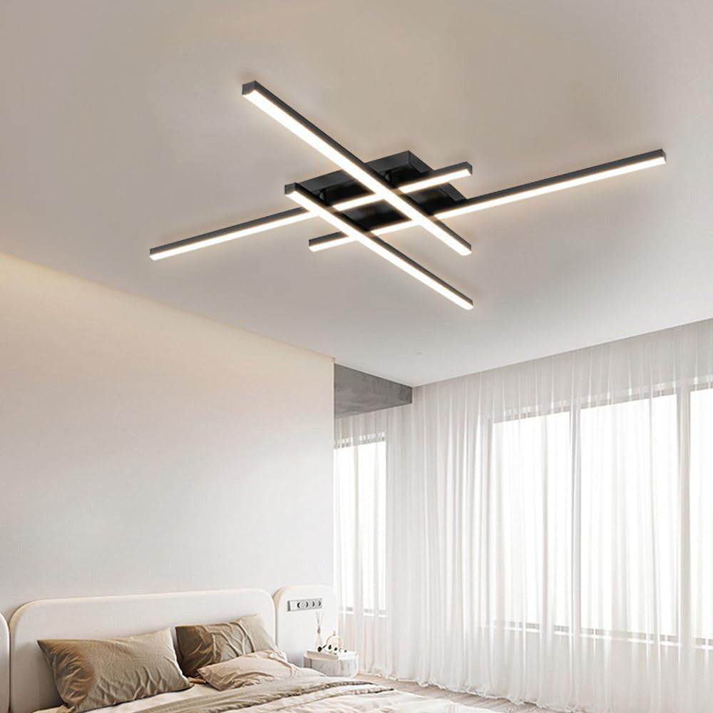 Lámpara de Techo LED Minimalista de Hierro Industrial para Sala de Estar - Iluminación Eficiente y Elegante 1