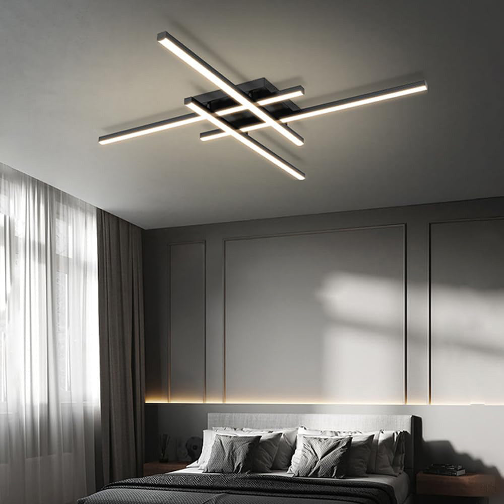 Lámpara de Techo LED Minimalista de Hierro Industrial para Sala de Estar - Iluminación Eficiente y Elegante 2