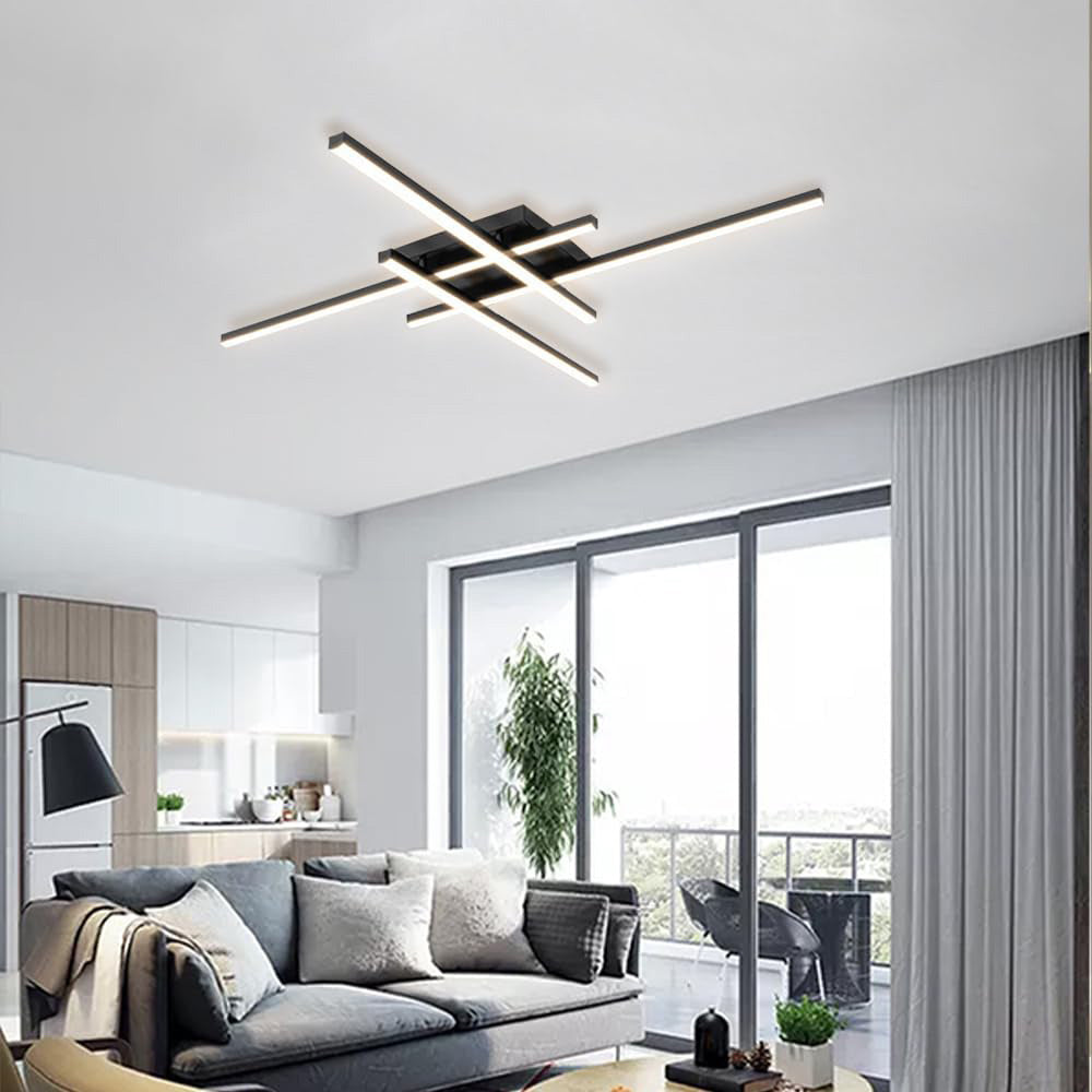 Lámpara de Techo LED Minimalista de Hierro Industrial para Sala de Estar - Iluminación Eficiente y Elegante 4